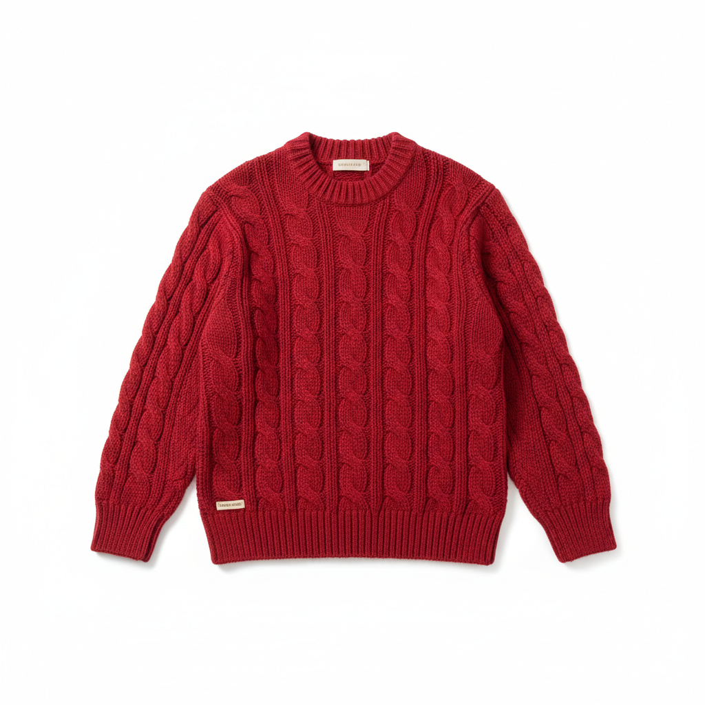 Suéter de Punto Rojo