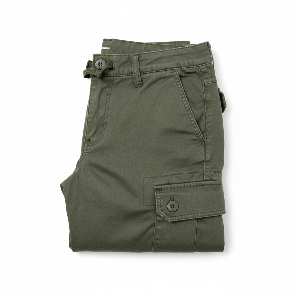 Pantalones Cargo Verde Oliva